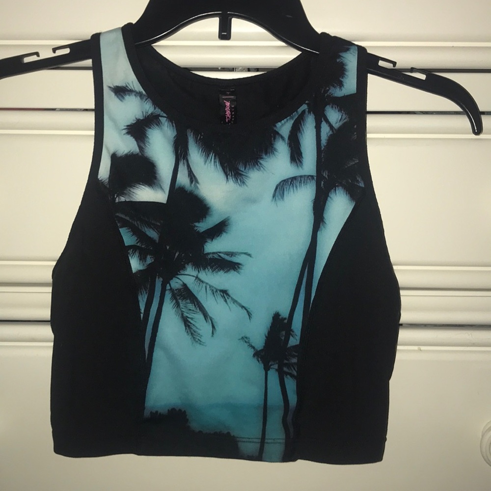 Betsy Johnson Cropped Performance Workout Top